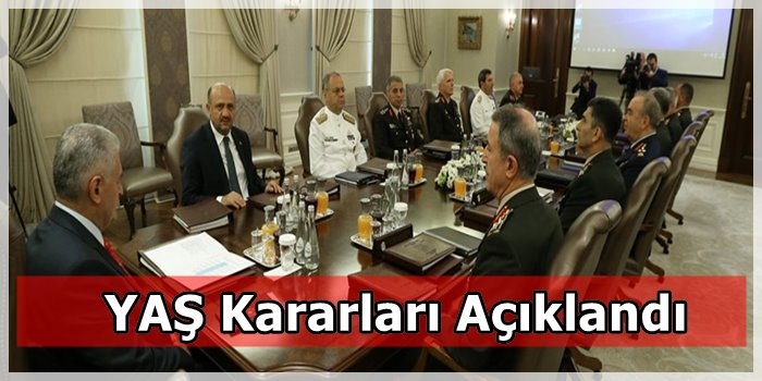 YAŞ Kararları Açıklandı