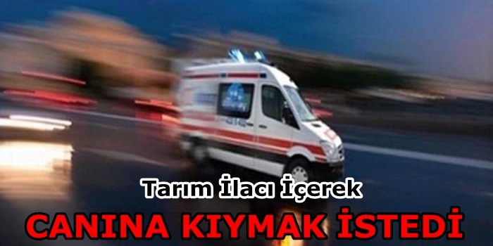 Tarım İlacı İçerek, Canını Kıymak İstedi!