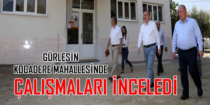 Gürlesin Kocadere Mahallesinde Çalışmaları İnceledi