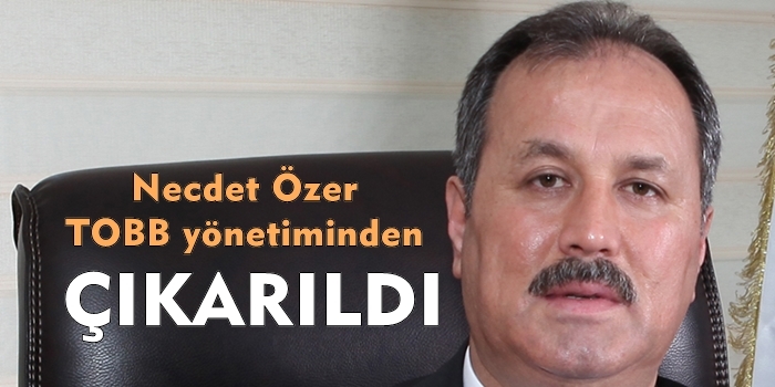 Özer TOBB yönetiminden çıkarıldı