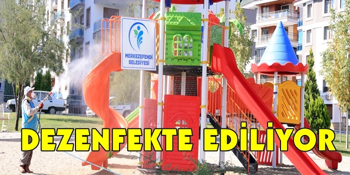 Tüm Parklar Dezenfekte Ediliyor