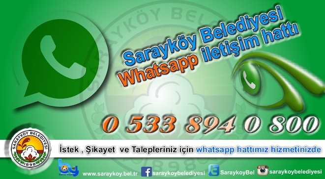 Sarayköy Belediyesinden Whatsapp Hizmeti