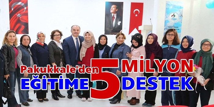 Eğitime 5 Milyon Türk Lirası Destek