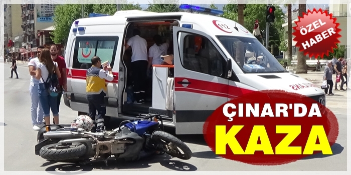 Denizli Çınar’da Motor Kazası