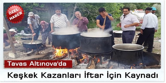Keşkek Kazanları İftar İçin Kuruldu