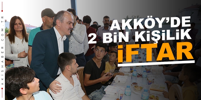 Pamukkale Belediyesi'nden Akköy'de 2 Bin Kişilik İftar