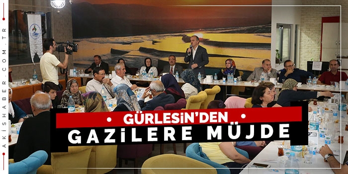 Başkan Gürlesin'den Gazilere İstanbul Müjdesi