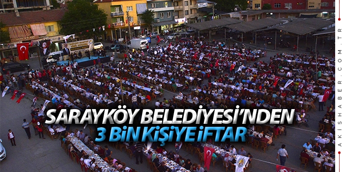 Sarayköy Belediyesi’nden 3 bin kişiye iftar