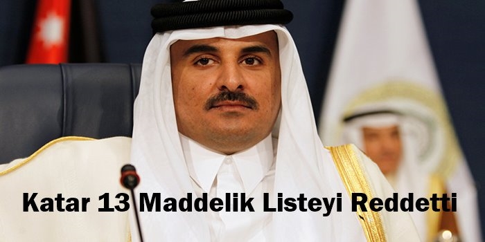 Katar 13 Maddelik Listeyi Reddetti