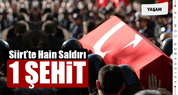 Siirt'te Hain Saldırı: 1 Mehmetçik Şehit