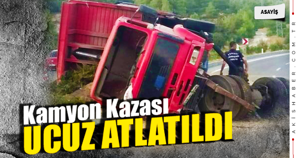 Kamyonu Yan Yatırdı, Felaketi Önledi