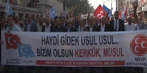 MHP,Beyazıt'ta 'Kerkük' Eylemi Yaptı