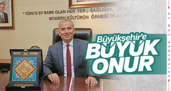 Denizli'ye Türk Dünyası Şehircilik Özel Ödülü