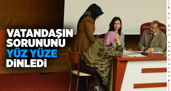 Halk Gününde Yüz Yüze Dert Dinledi