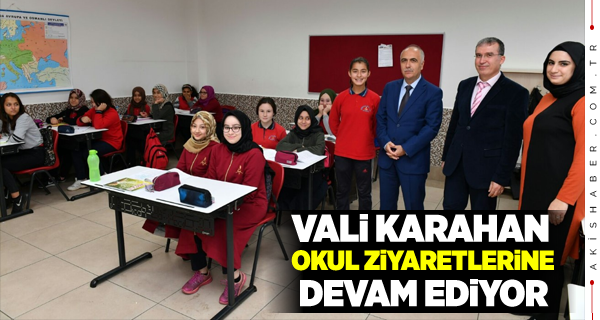 Vali Karahan Öğrencilere Hedeflerini Sordu