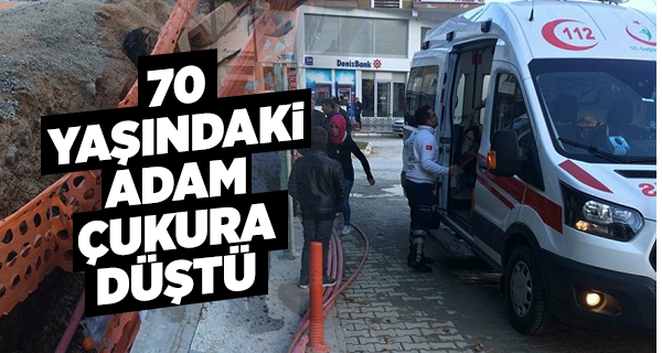 Yaşlı Adam Hastaneye Kaldırıldı