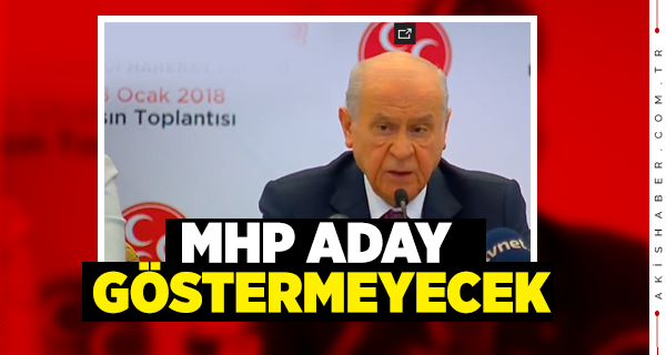 MHP, Recep Tayyip Erdoğan'ı Desteleyecek