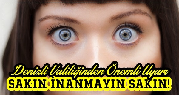 Bu Uyarıyı Ciddiye Alın...