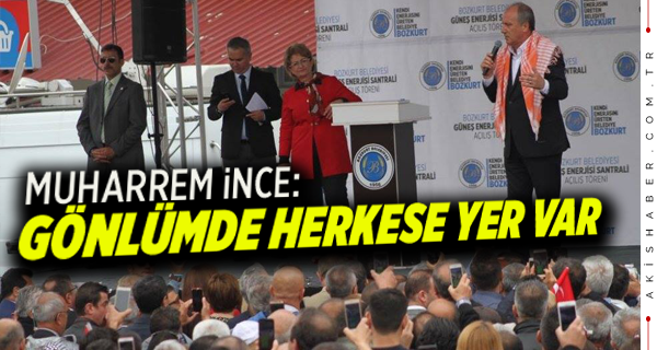 Muharrem İnce'den Huzur Projesi