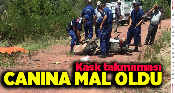 Kale’de Motosiklet Şarampole Uçtu