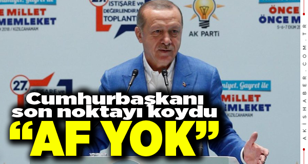 Erdoğan’dan Af Açıklaması