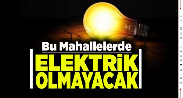 ADM Elektrikten Uyarı