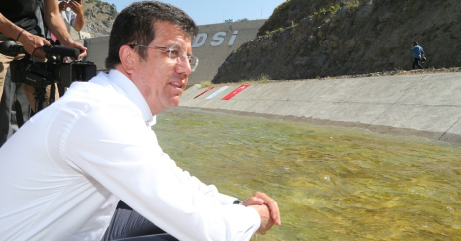 Cindere Barajından Yenicekent Kanalına Su Verildi