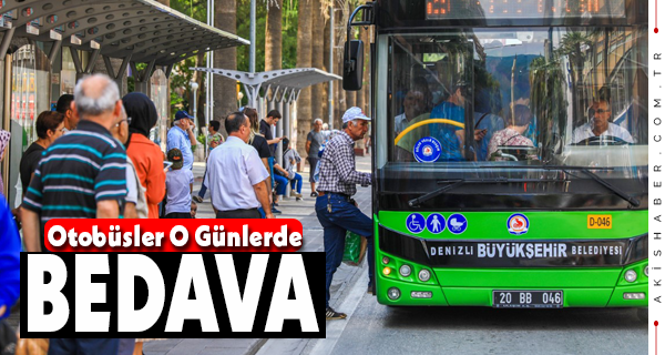 Büyükşehirden Bayramda Ücretsiz Otobüs Müjdesi