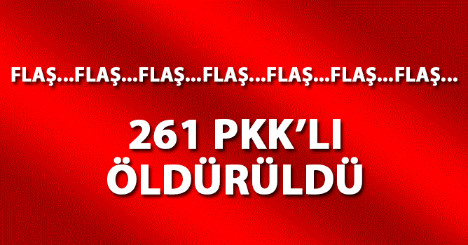 261 PKK’lı öldürüldü