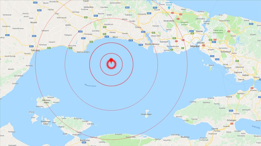 İstanbul'da 5.8 şiddetinde deprem