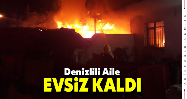 Denizli'de Çıkan Yangın 2 Evi Kül Etti