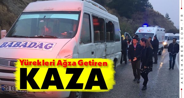 Denizli'de Öğrenci Servisleri Birbirine Girdi: 3 Yaralı