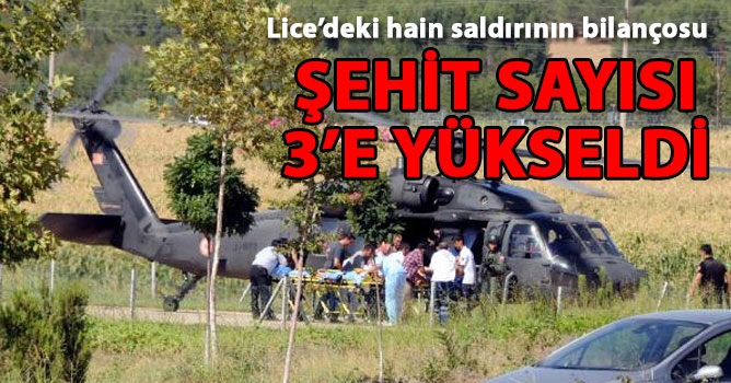 Lice'deki Çatışmalarda Şehit Sayısı 3'e Yükseldi