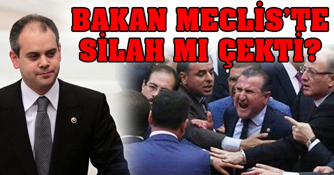 Bakan mecliste silah çekti iddiası