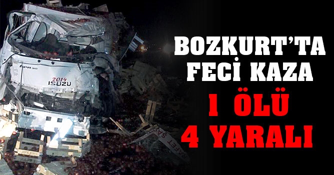 Bozkurt’ta kaza: 1 ölü, 4 yaralı