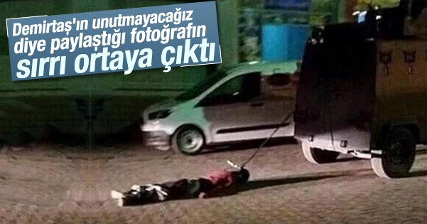 PKK'lının cesedi neden mi yerde sürükleniyor?