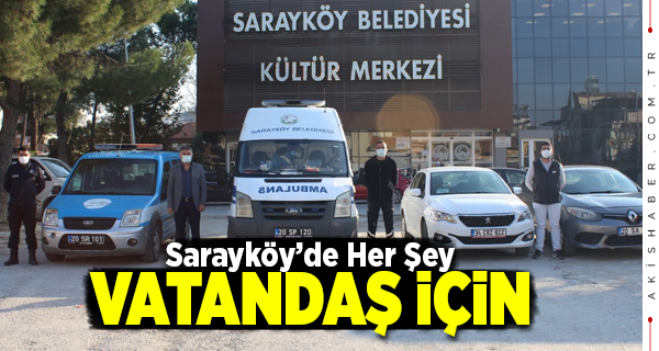 Sarayköy Belediyesi'nden Koronayla Mücadeleye Büyük Destek