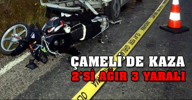 Çameli’de kaza: 2’si ağır 3 yaralı