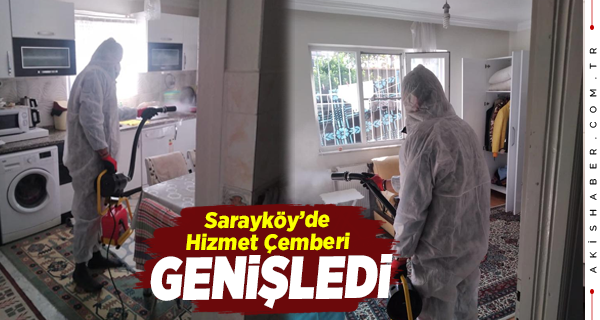 Sarayköy Belediyesi, 412 Ev ve Apartmana Hizmet Götürdü