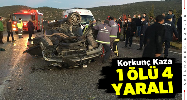 Denizli'de Kontrolden Çıkan Araç Devrildi: 1 Ölü