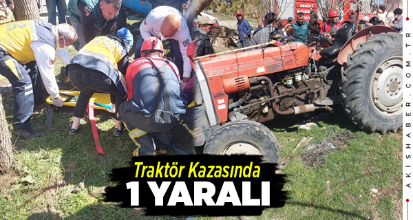 Çivril'de Traktör Kazasında Ölümden Döndü