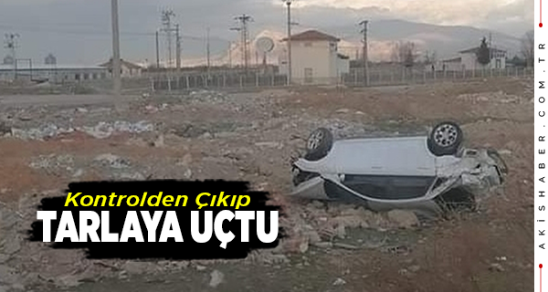 Denizli'de Araç Şarampole Uçtu: 2 yaralı