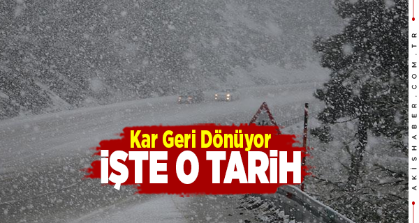 Denizli'ye O Gün Kar Geliyor