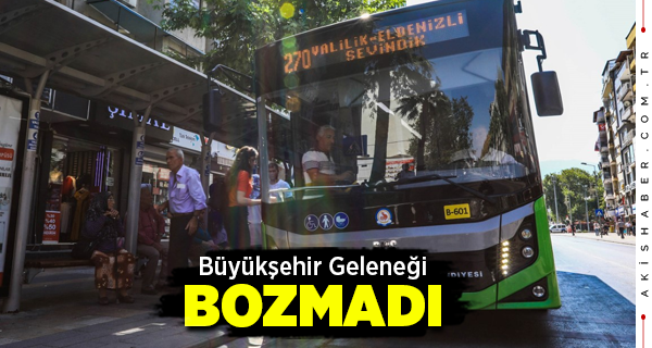 Denizli’de Pazar Günü Otobüs Ücretsiz