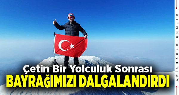 Denizlili Sporcu Ağrı Dağı'nın Zirvesinde