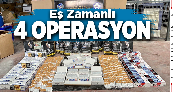 Denizli'de Tütün Kaçakçılarına Operasyon
