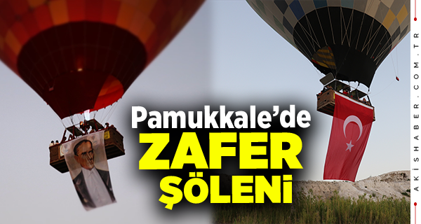 Pamukkale'de Zafer Bayramına Özel Balon Turu