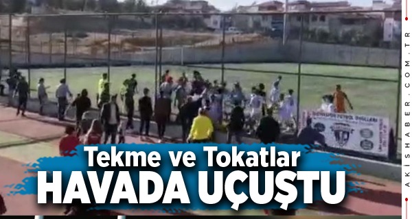 Denizli'de Yeşil Sahada Birbirlerine Acımadılar