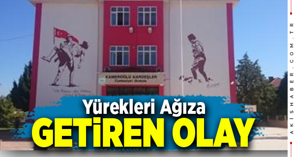 Denizli'de İlkokulda Faciadan Dönüldü