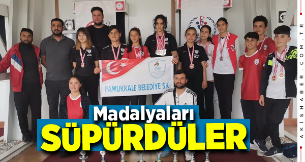 Pamukkale Belediyespor'dan 34 Madalya 8 Kupa